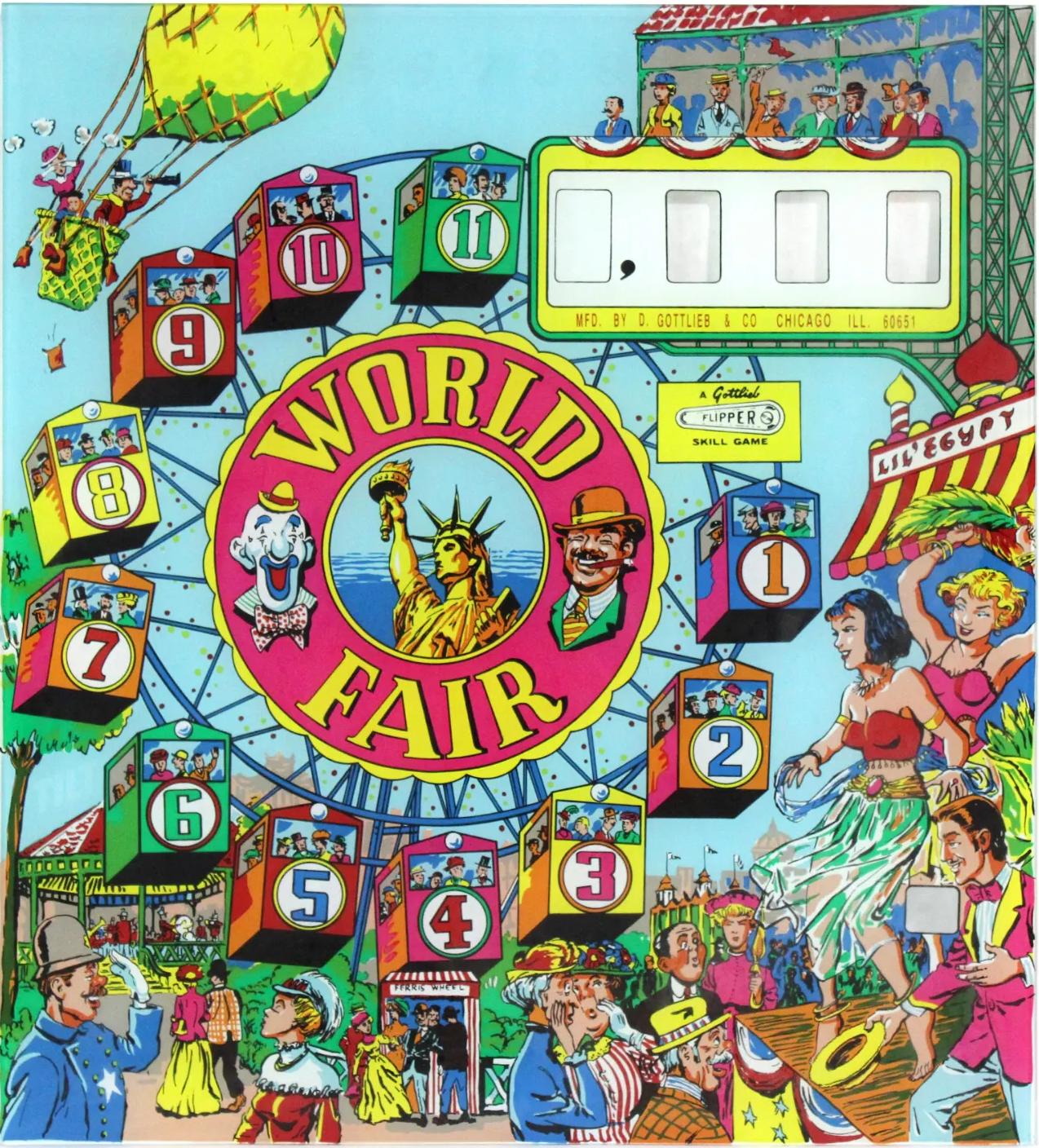 World Fair (Gottlieb 1964) BG Pinball Nirvana