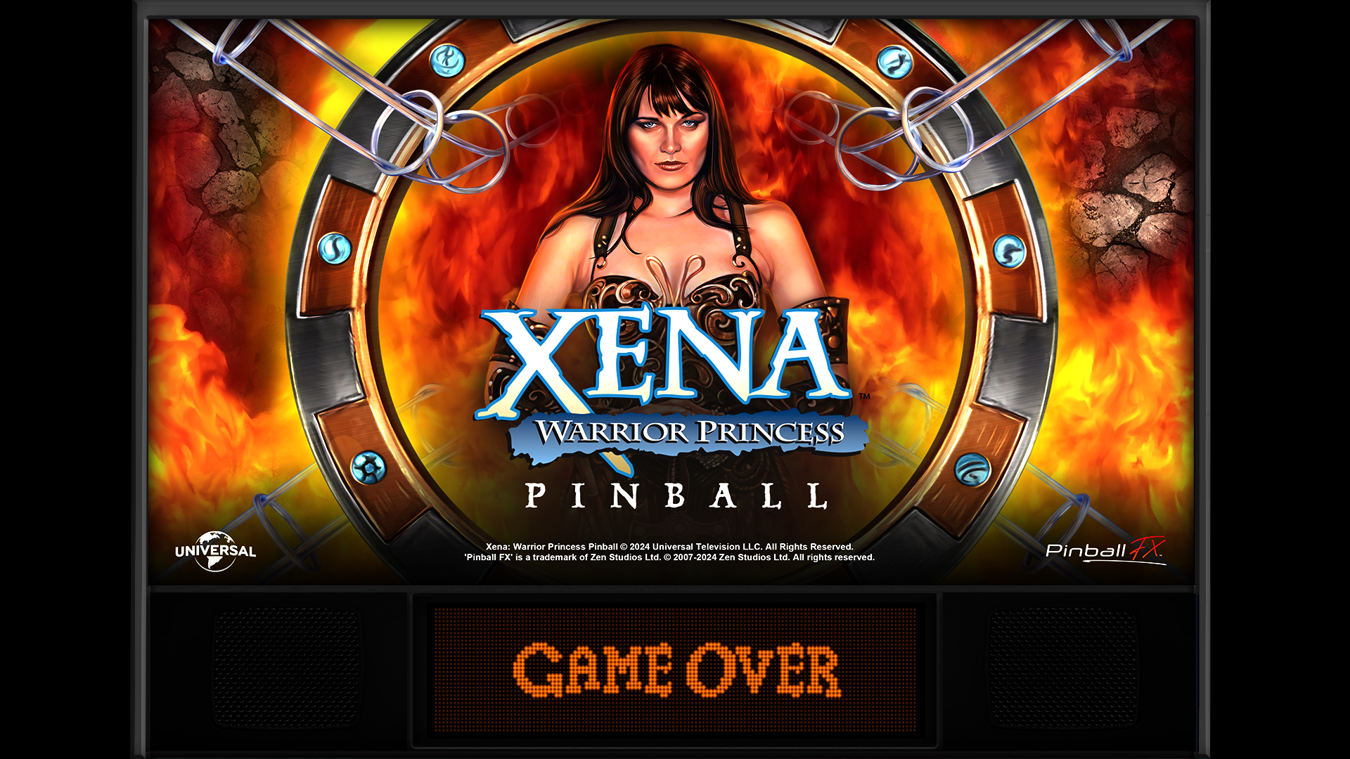 Xena: Warrior Princess Pinball backglass for Zen Pinball FX Table_167